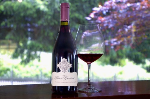 Williamette Valley 2016 Pinot Noir with glass filled Edited v21