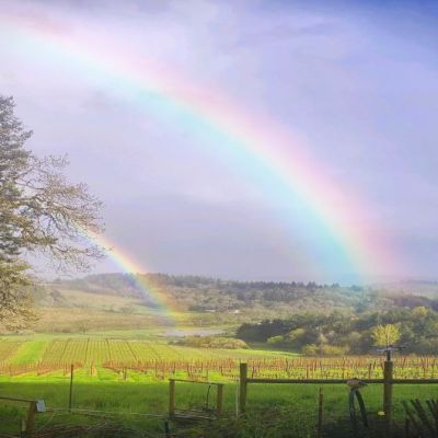 double rainbow at Doe Ridge taken by neighbors 4.5.22